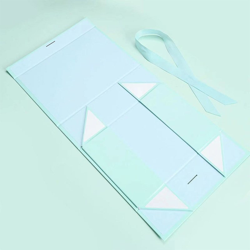 baicaoquanyu OEM Perfume Gift Sets Cajas Foldable Book Style Magnetic Closure Gift Paper Box Packaging With Ribbon