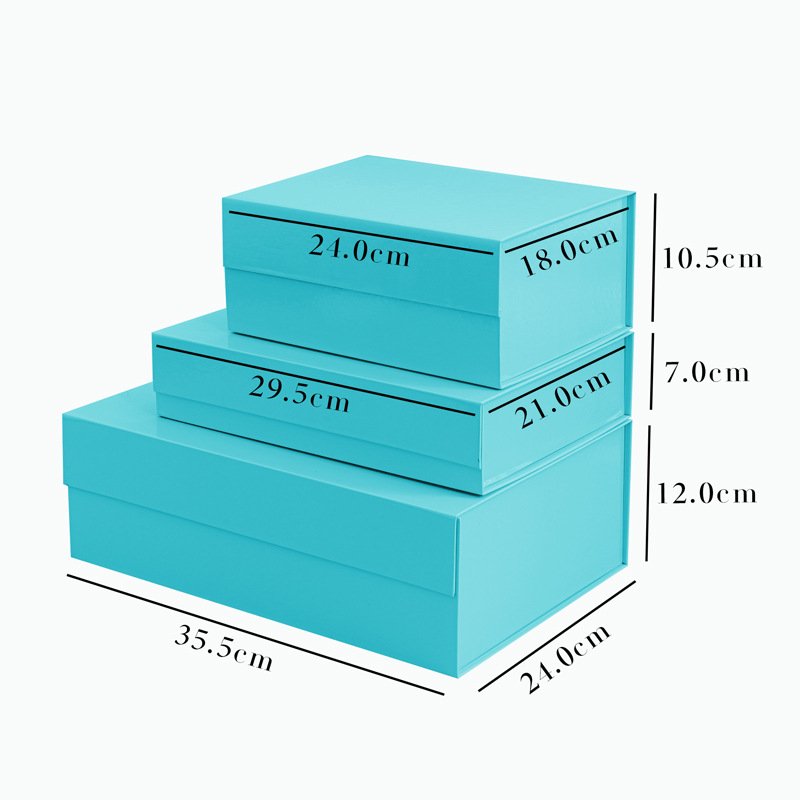 baicaoquanyu OEM Perfume Gift Sets Cajas Foldable Book Style Magnetic Closure Gift Paper Box Packaging With Ribbon