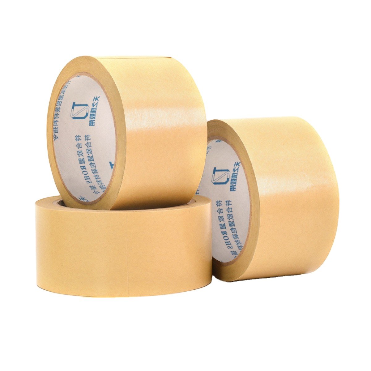 Custom Thick Eco-Friendly Gummed Kraft Paper Tape Single Sided Adhesive Waterproof Hot Melt for Carton Sealing