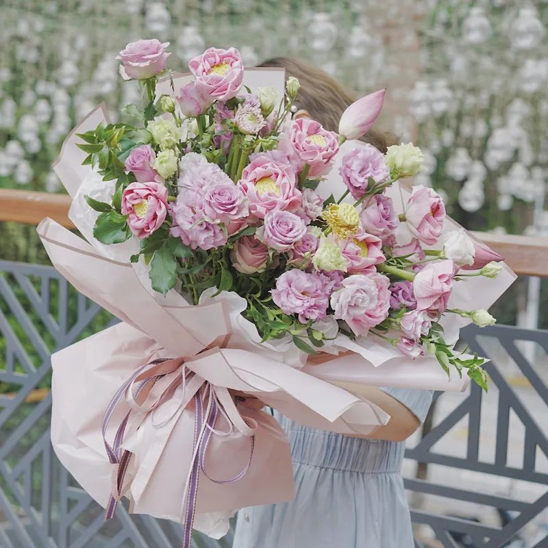 JOYWOOD New Design Waterproof Floral Paper Plastic Wrapping Film Flower Wrapping Paper For Flower