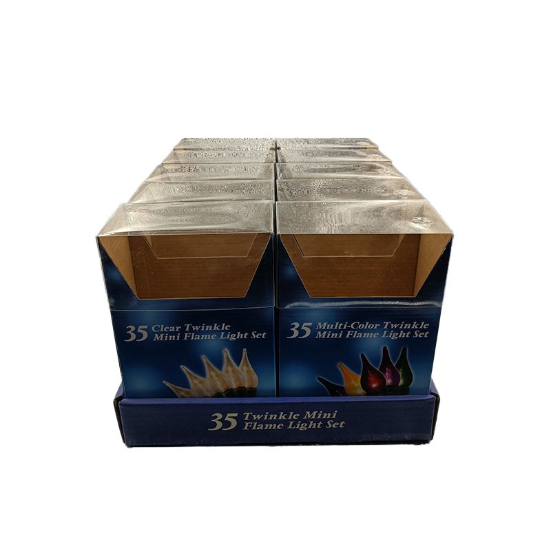 Manufacturer direct selling packaging boxes clear pvc window christmas gift box with ribbon