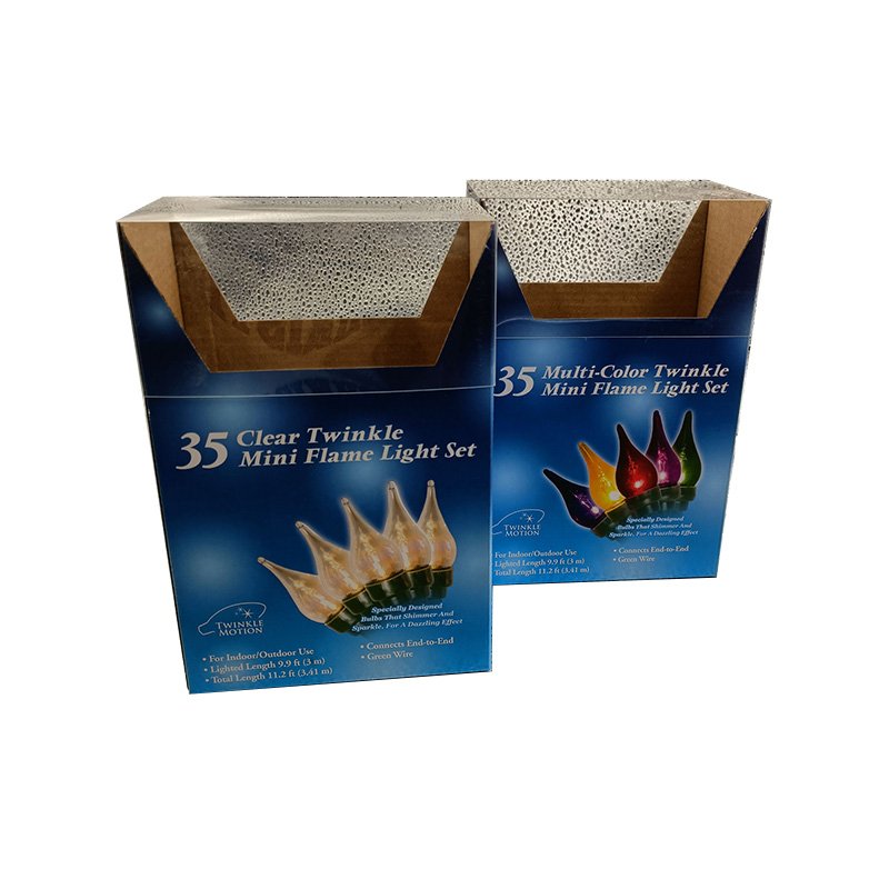 Manufacturer direct selling packaging boxes clear pvc window christmas gift box with ribbon