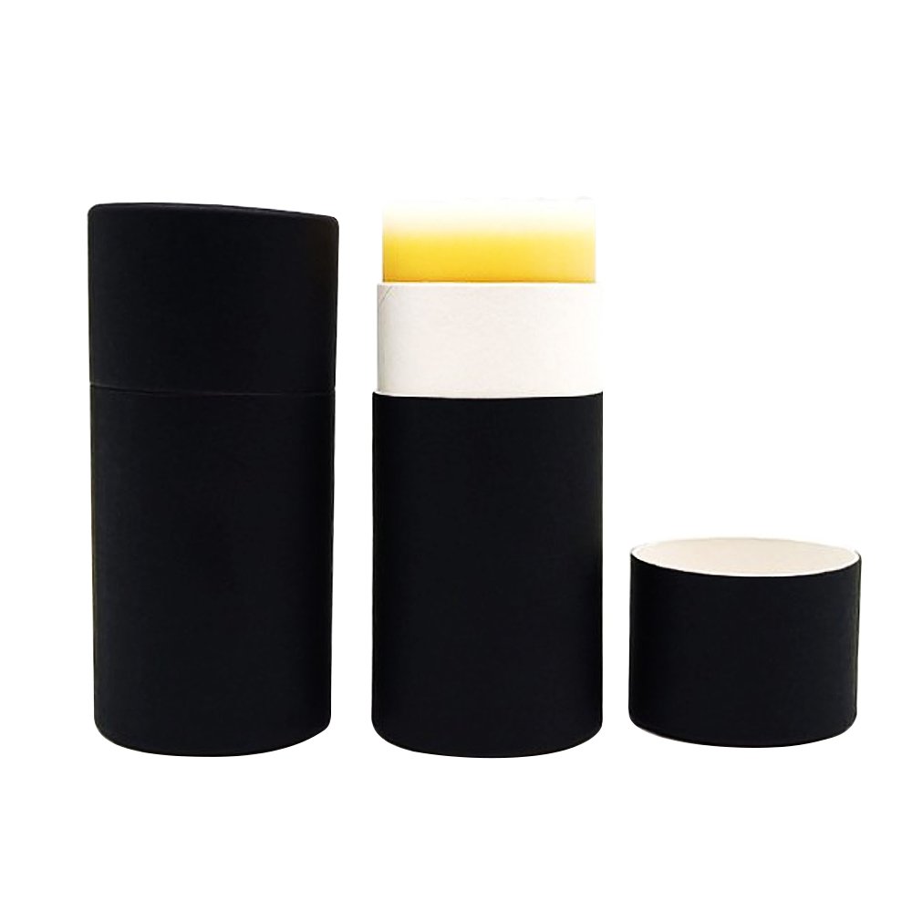 Recyclable Paper Tube Packaging For Natural Deodorant Kraft Cardboard Push-up Tube Packaging For Lip Balm Lipsticks
