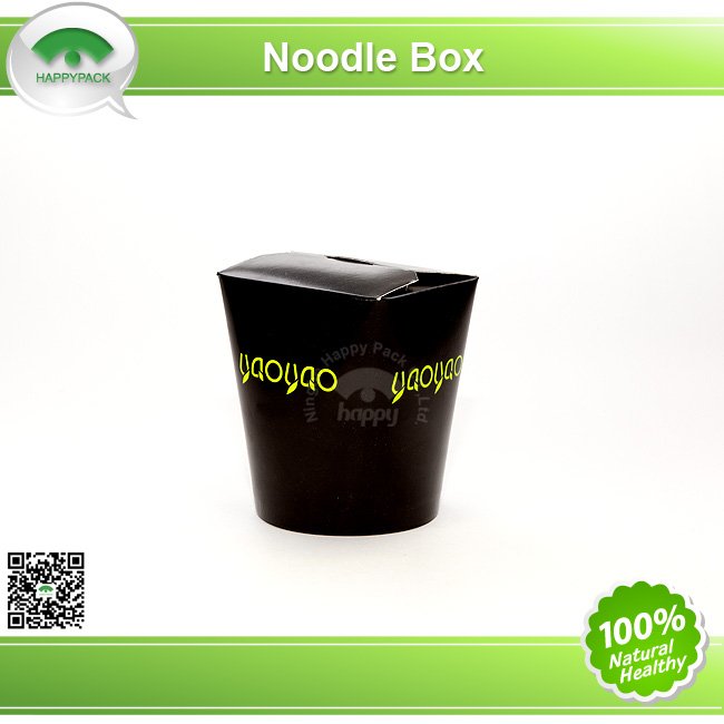 disposable kraft paper take away paper noodle box food container custom colour logo