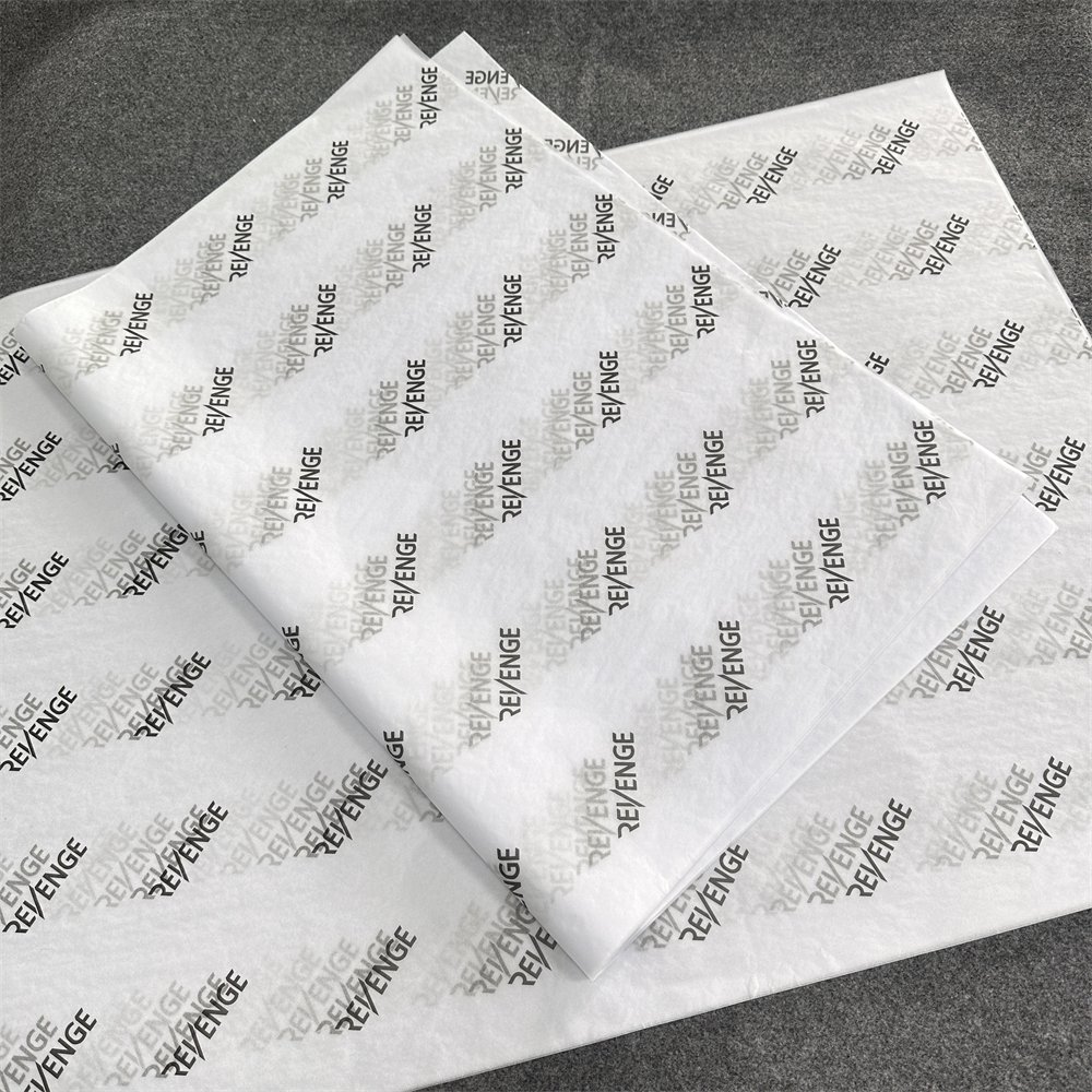 Personalised Clothes Apparel Packaging Sheets White Tissue Wrap Paper