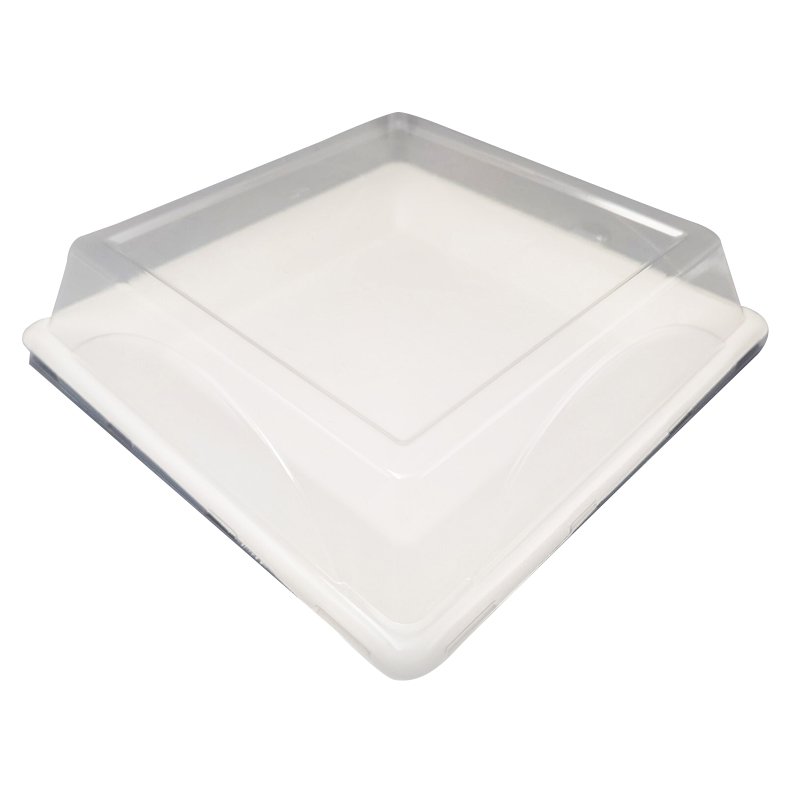 Lid with Bagasses Tray Cake Box Transparent Roll Clear Plastic Packing Swiss Mooncake Box Packaging Disposable Customized Color