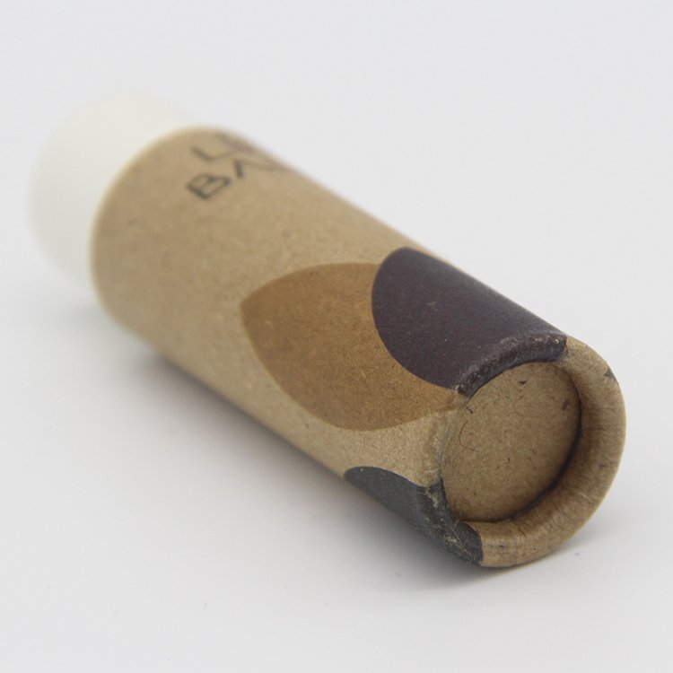 Biodegradable custom printing food grade push up lip balm container paper tube packaging