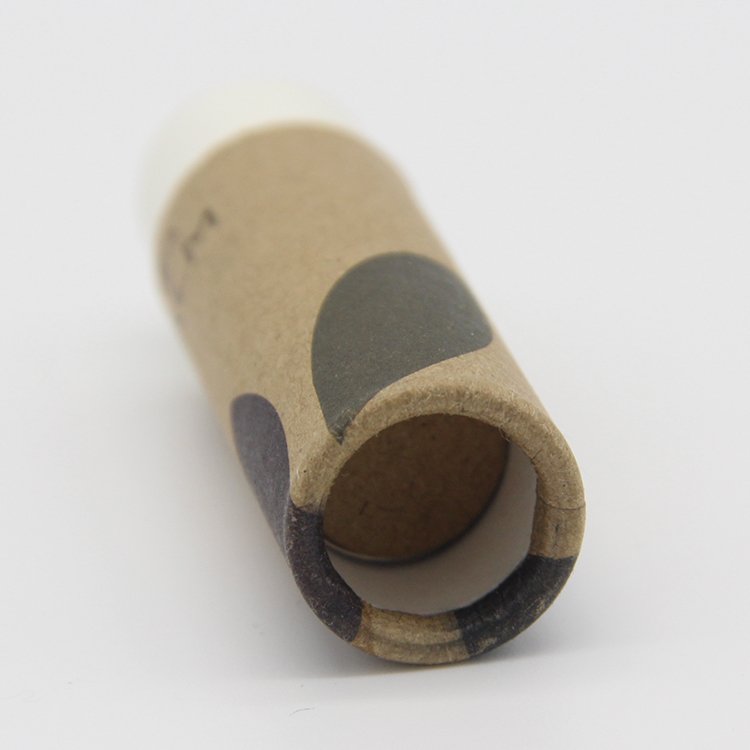 Biodegradable custom printing food grade push up lip balm container paper tube packaging