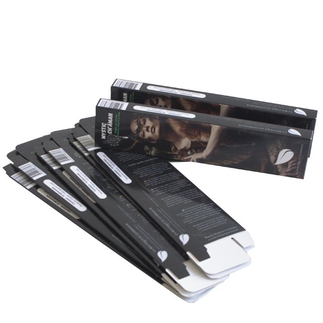 Custom empty folding skincare cosmetic paper box packaging paper boxes with many pattern Portable aromatic incense box