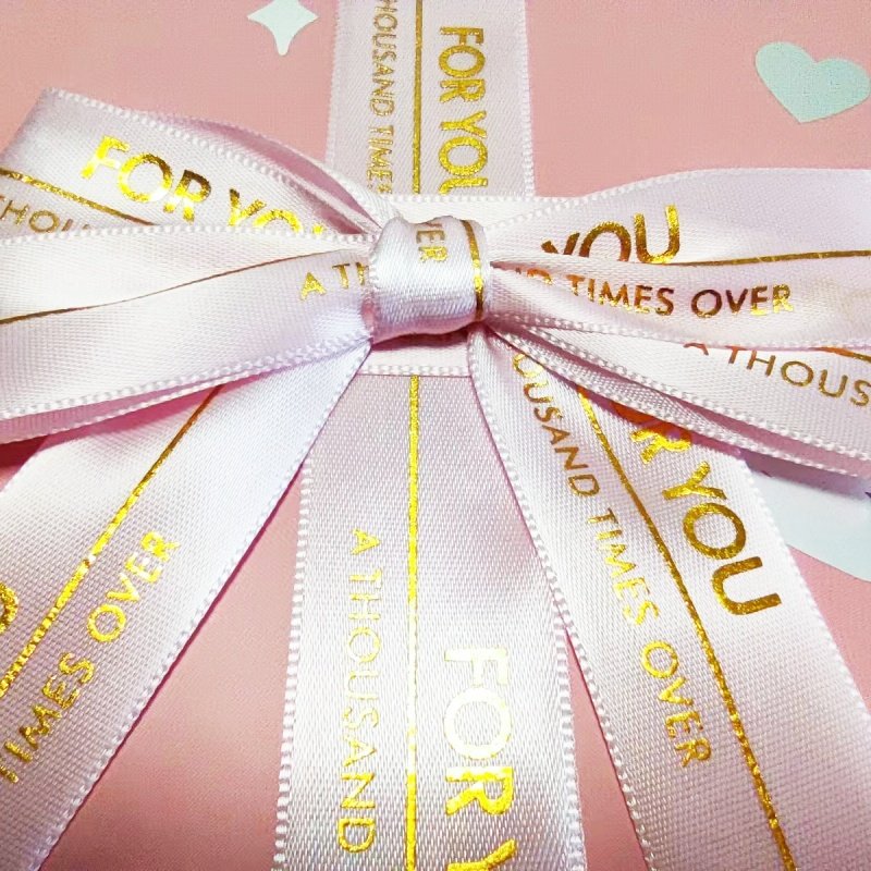 Customized high-quality bow hot stamping silver candy gift packaging paper box