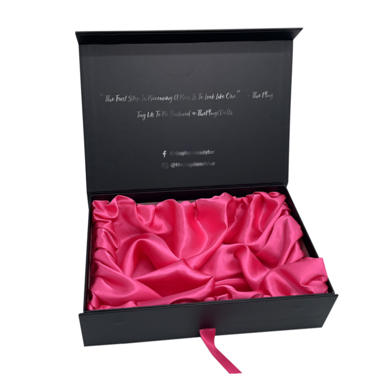 Luxury Rigid Cardboard Large Magnetic Cosmetic Packaging Paper Magnet Gift Box With Custom Logo