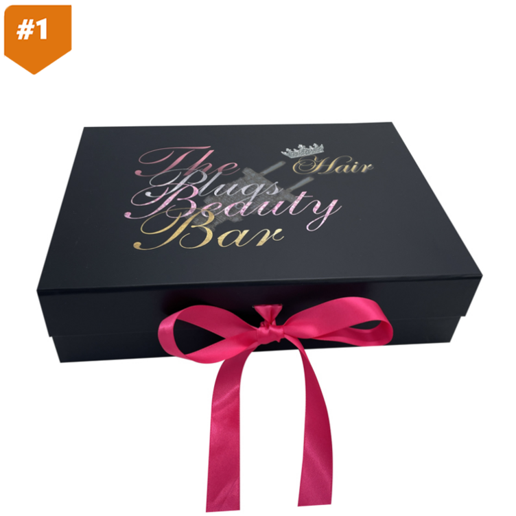 Luxury Rigid Cardboard Large Magnetic Cosmetic Packaging Paper Magnet Gift Box With Custom Logo