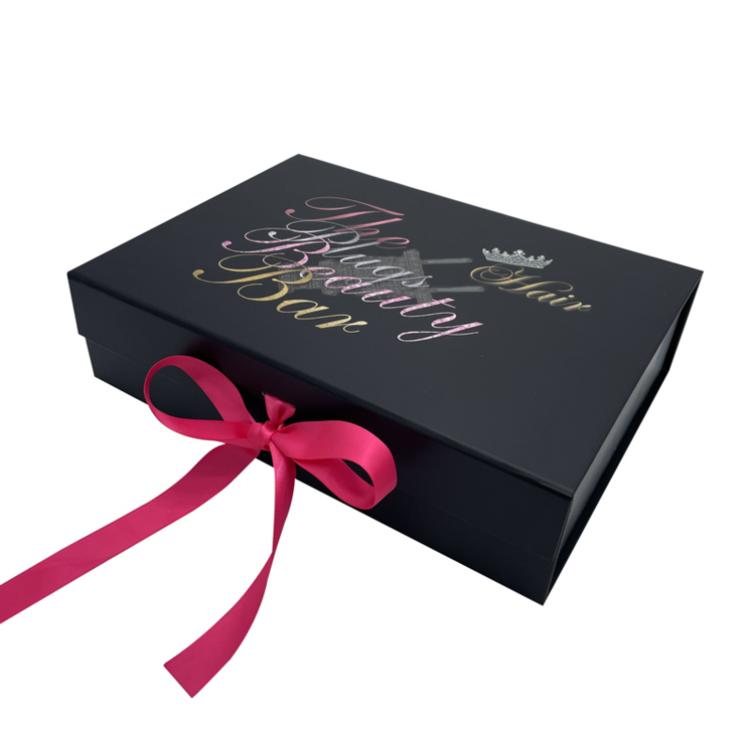 Luxury Rigid Cardboard Large Magnetic Cosmetic Packaging Paper Magnet Gift Box With Custom Logo