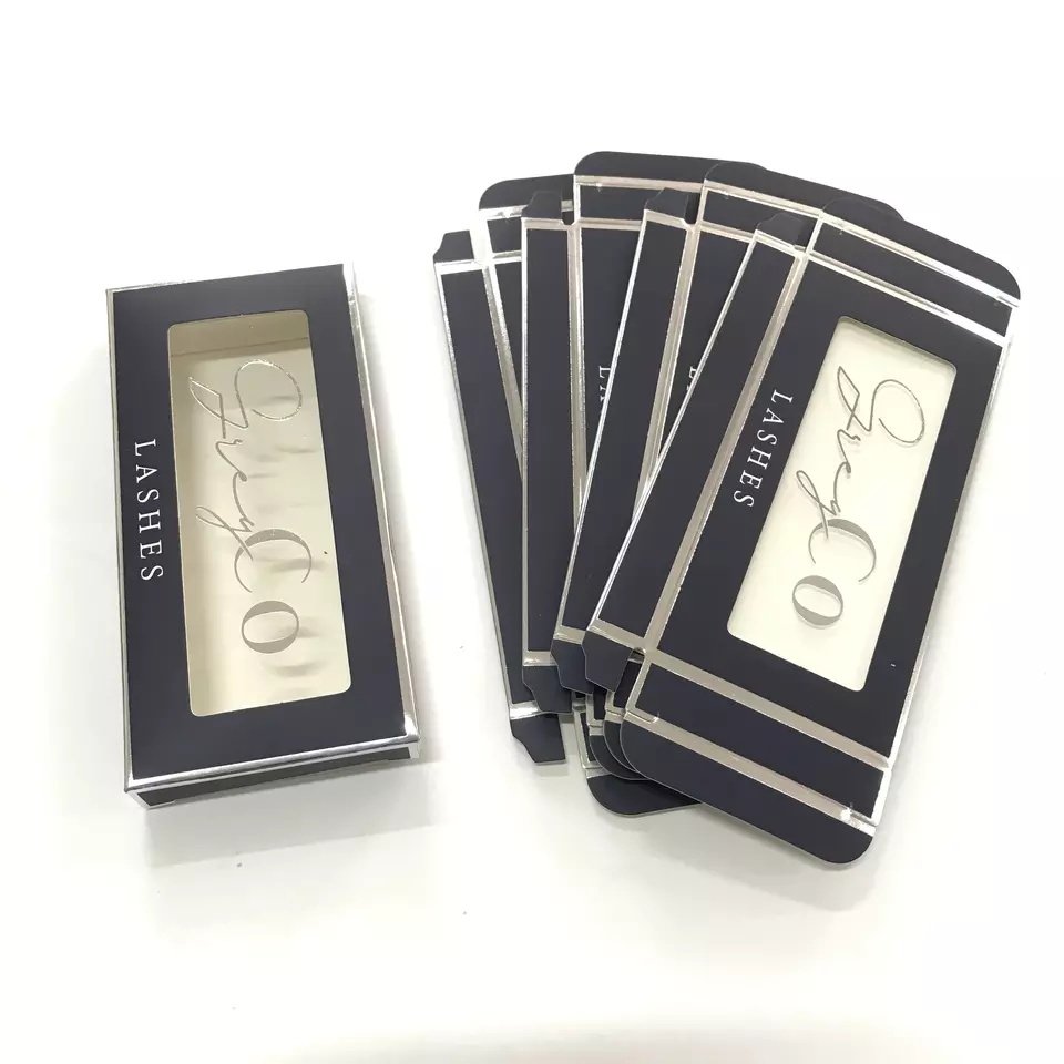 China Manufacturer Custom Logo Eyelash Cosmetic Valentine's Day Gift Rigid Paper holographic Packaging Box