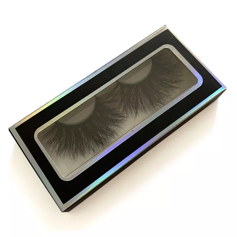 China Manufacturer Custom Logo Eyelash Cosmetic Valentine's Day Gift Rigid Paper holographic Packaging Box