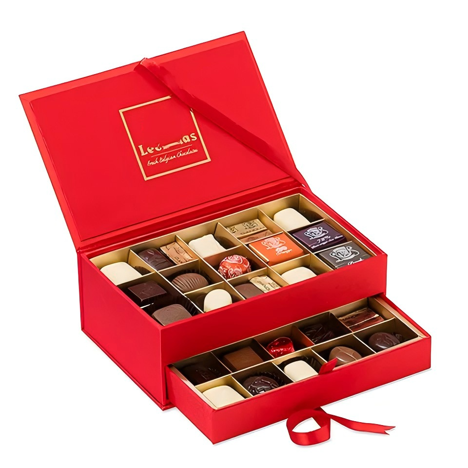 Wholesale Luxury Custom Chocolate Drawer Gift Packaging Box for Chocolates with Paper Dividers