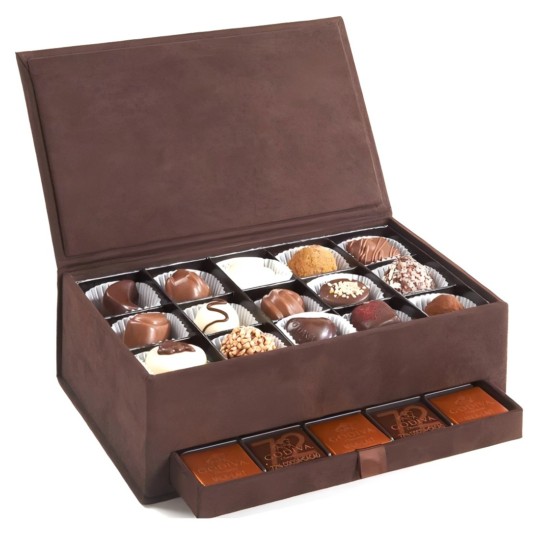 Wholesale Luxury Custom Chocolate Drawer Gift Packaging Box for Chocolates with Paper Dividers