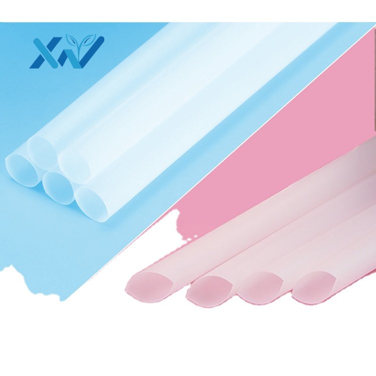 Compostable custom PLA sharp jumbo bubble tea drinking coffee straw 12mm 8mm 6mm wrapped by printed paper
