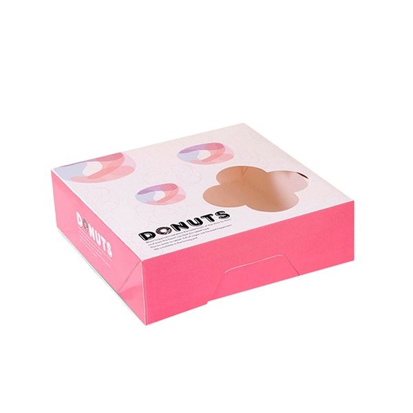 Customized Print Cardboard Cookie Cake Donut Box Colors Food Packaging