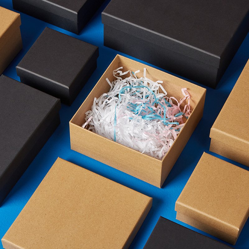 Custom Logo Oem Golden Supplier Blank Cardboard Kraft Gift Packaging Paper Boxes