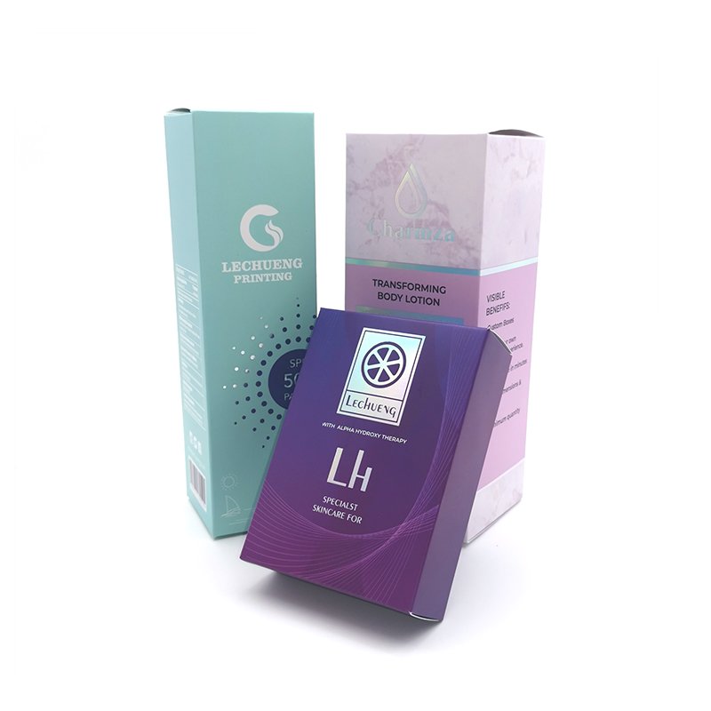 Custom Luxury Print Skin Care Paper Box Packaging Glass Essential Oil Dropper Bottle Cosmetic Box Packaging