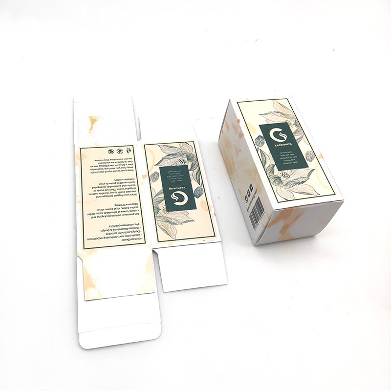 Custom Luxury Print Skin Care Paper Box Packaging Glass Essential Oil Dropper Bottle Cosmetic Box Packaging