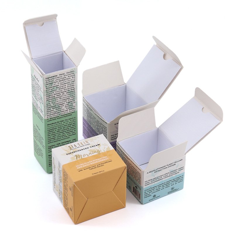 Custom Luxury Print Skin Care Paper Box Packaging Glass Essential Oil Dropper Bottle Cosmetic Box Packaging