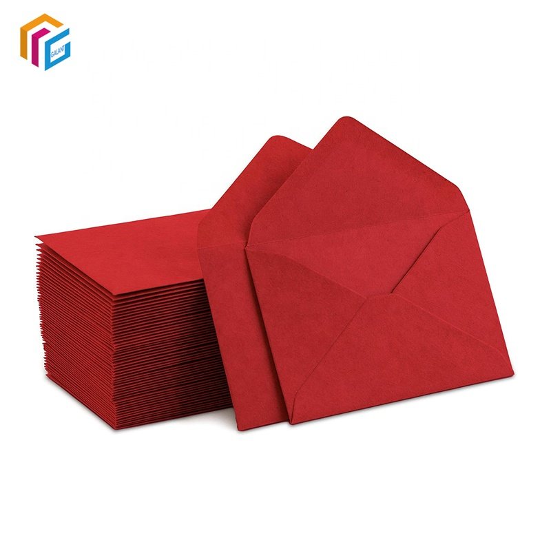 Wholesale Custom Logo Gold Foil Envelope Thank You Packaging Wedding Glitter Paper Envelope