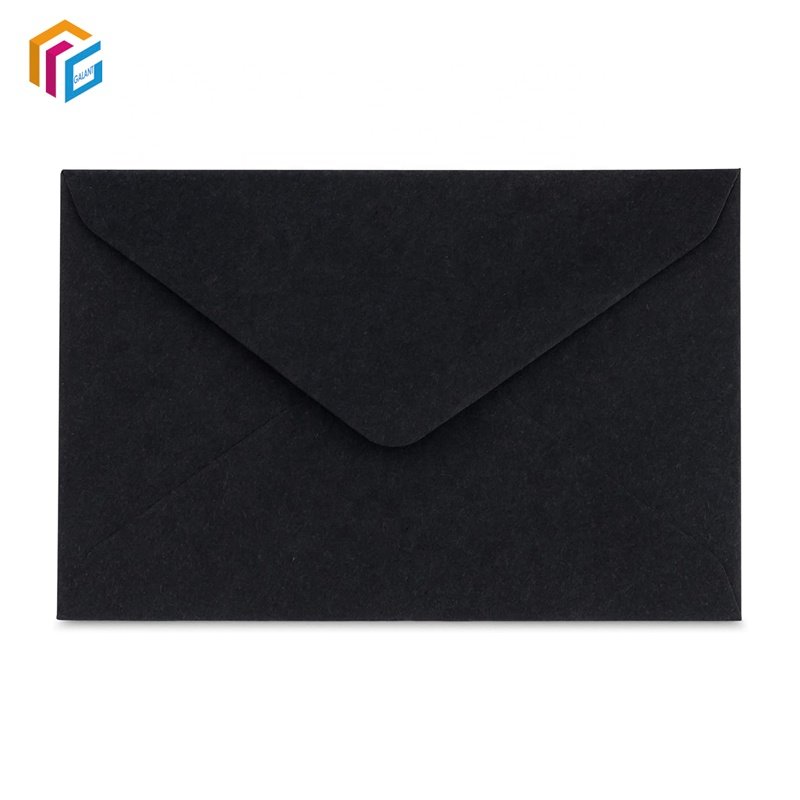 Wholesale Custom Logo Gold Foil Envelope Thank You Packaging Wedding Glitter Paper Envelope