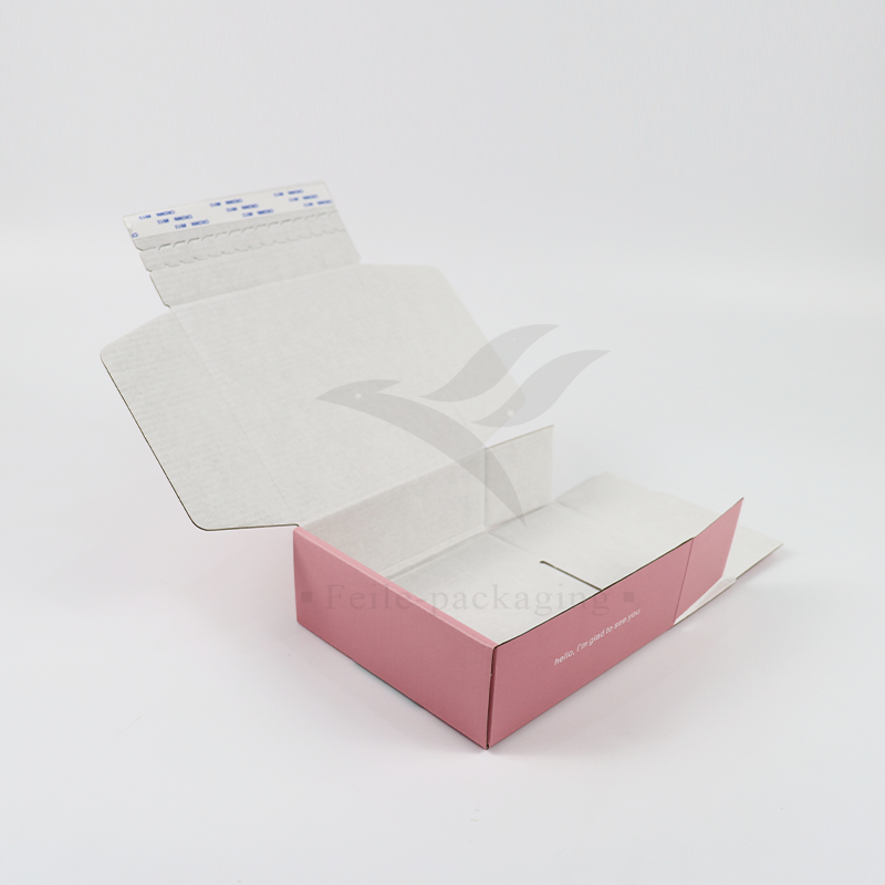 Eco-friendly biodegradable luxury shipping mailer box custom printed packaging paper box with logo