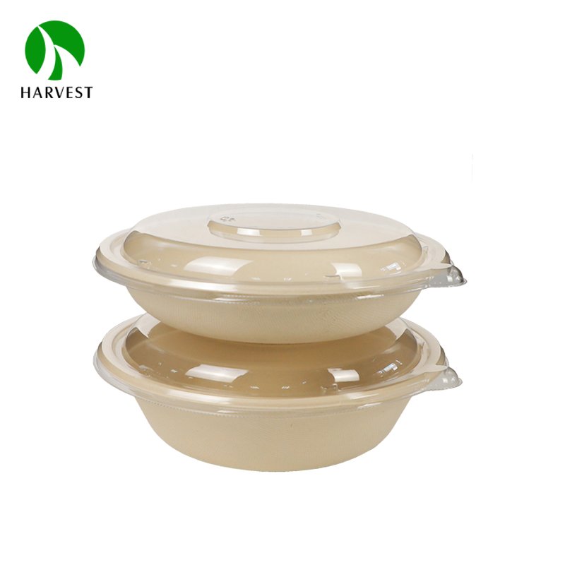 24 Oz Biodegradable Disposable Take Away Microwave Paper Food Container Bowl