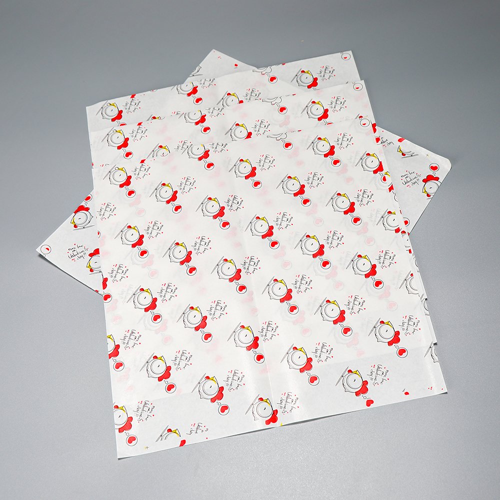 Household Hamburger Printed Food Wrapping Greaseproof Paper Burger Sandwich Wrapping packaging paper