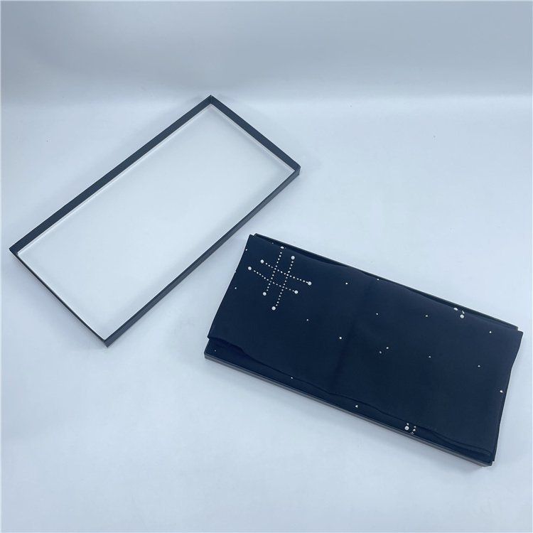 Luxurious Aterrimus Muslim Headscarf Packaging Recyclable Paperboard Box Lid Paper Package Lid And Base Box Machine Manufacturer