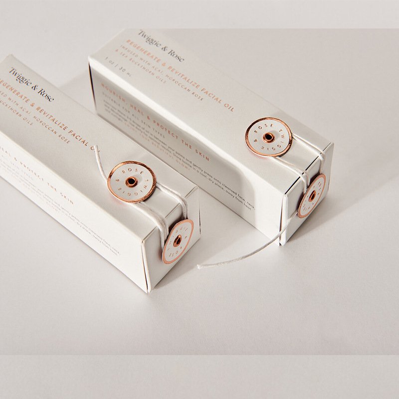 Becan Custom Design Essential Oil Bottle Paper Cosmetic Packaging Box Perfume Gift Box Perfume Packing