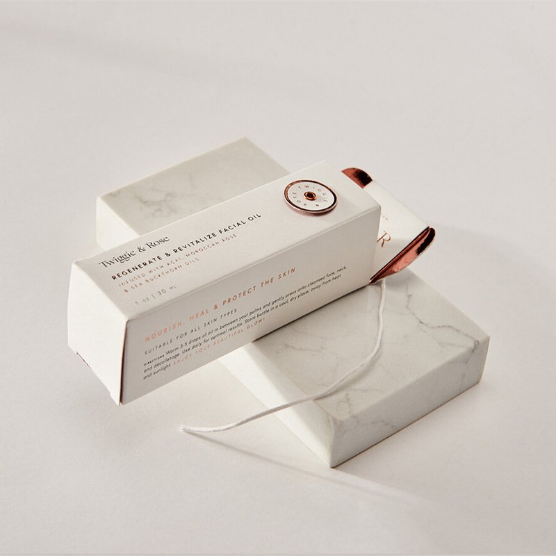 Becan Custom Design Essential Oil Bottle Paper Cosmetic Packaging Box Perfume Gift Box Perfume Packing