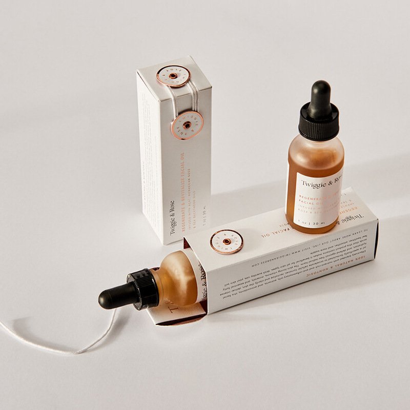 Becan Custom Design Essential Oil Bottle Paper Cosmetic Packaging Box Perfume Gift Box Perfume Packing
