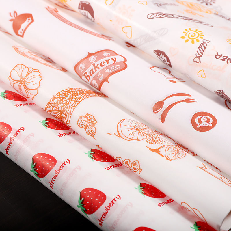 Hamburger Packaging Paper Printing Wrapping Paper Sandwich Greaseproof Food Grade Paper