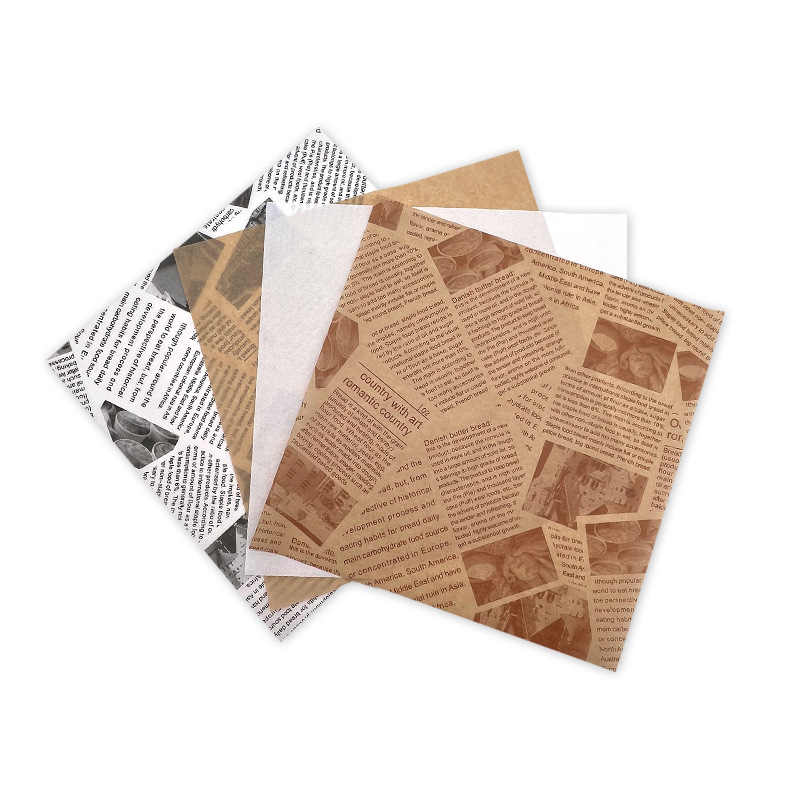 Hamburger Packaging Paper Printing Wrapping Paper Sandwich Greaseproof Food Grade Paper