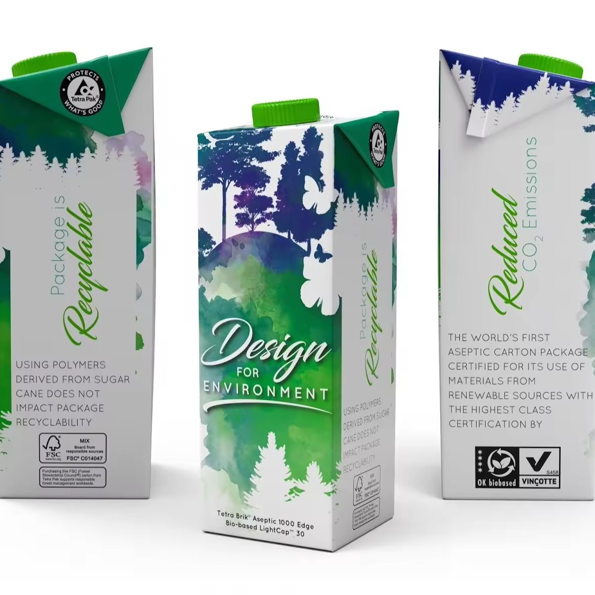 Aseptic box carton liquid packaging paper board cheap