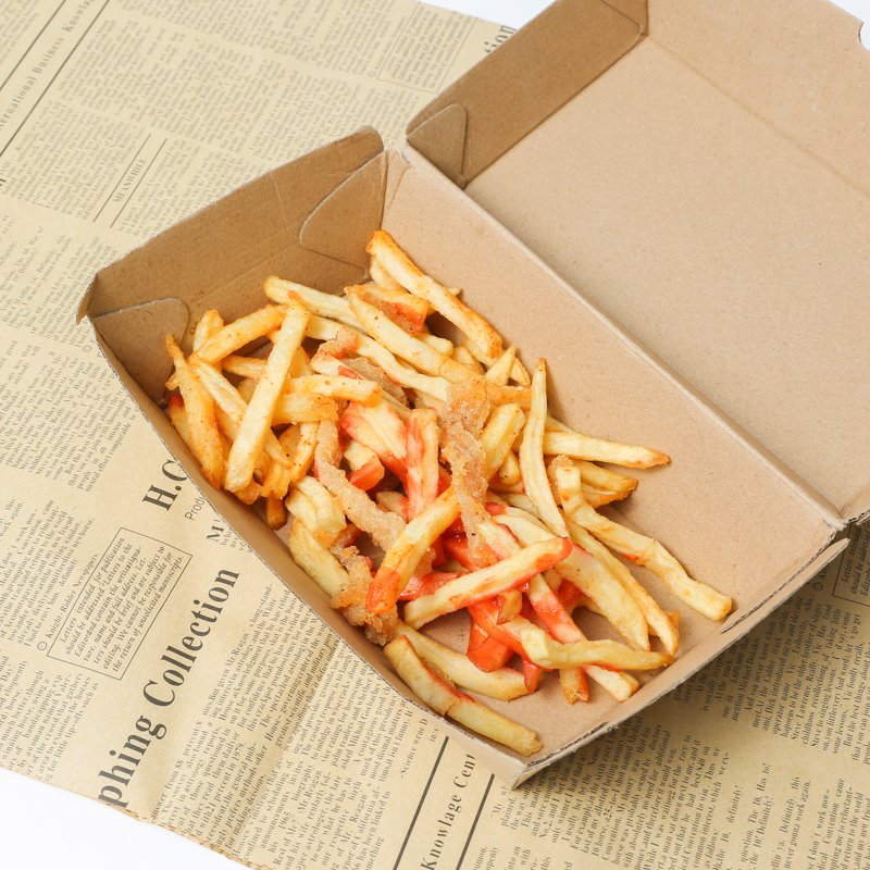High Quality Customized Disposable Printed Paper Boxes Matt Glossy Lamination Foil Food Salad Packaging Made Cardboard