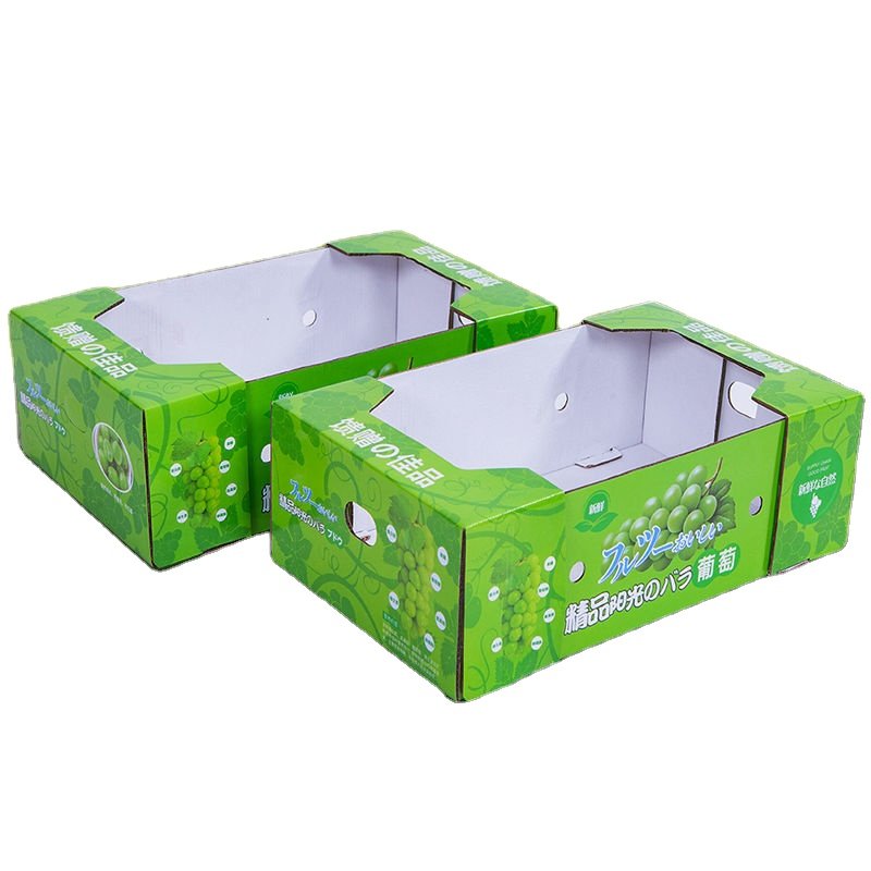 Hot Selling Grape Packaging boxes Portable Gift Box Sunshine Rose Grape Carton Factory Customization Grapes Packing Boxes