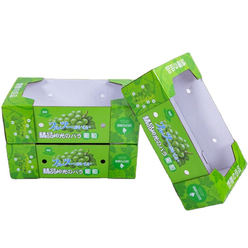 Hot Selling Grape Packaging boxes Portable Gift Box Sunshine Rose Grape Carton Factory Customization Grapes Packing Boxes