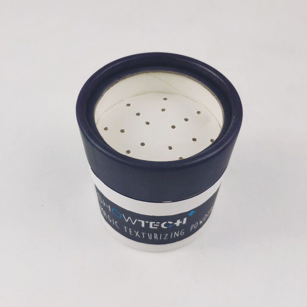 Biodegradable Cardboard Container Jars With Sifters Shaker Paper Tube For Cosmetic Loose Powder Dry Hair Shampoo Powder