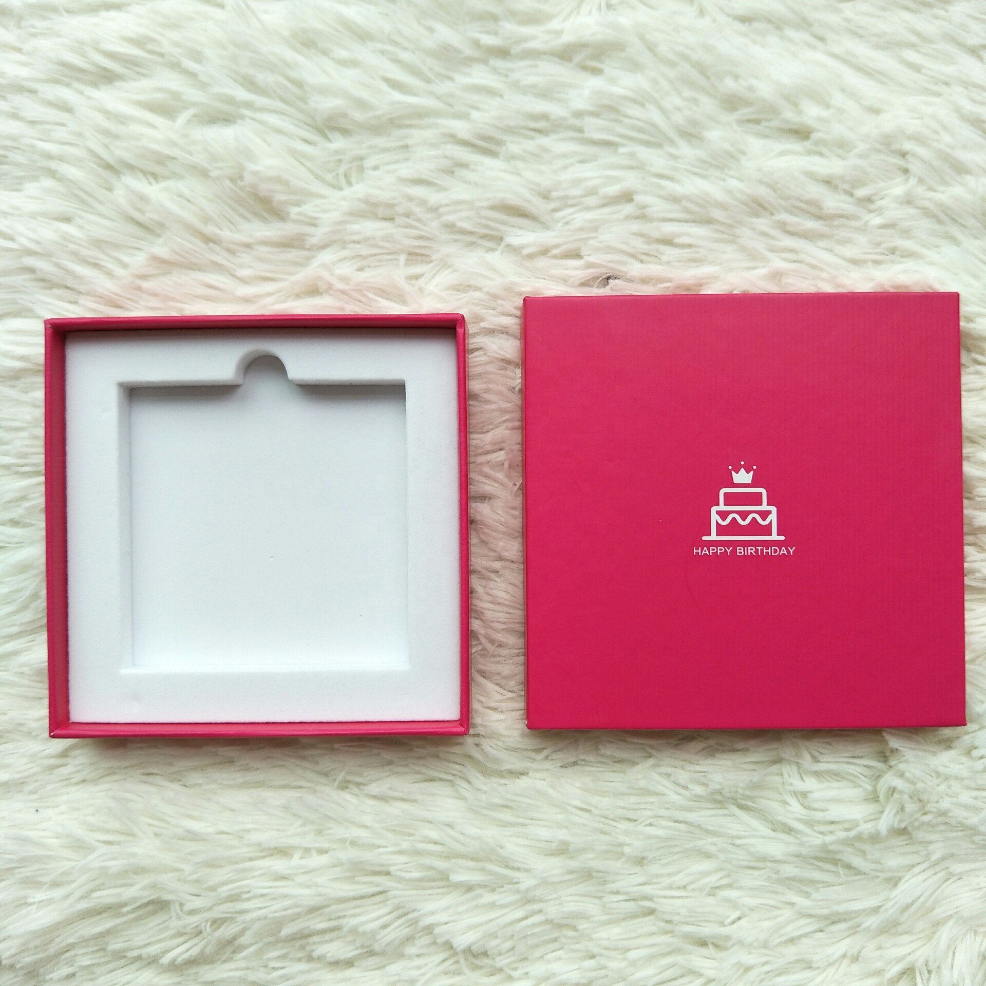 Luxury red pink cardboard nice box jewellery necklace ring packing custom logo gift paper jewelry box jewelry packaging