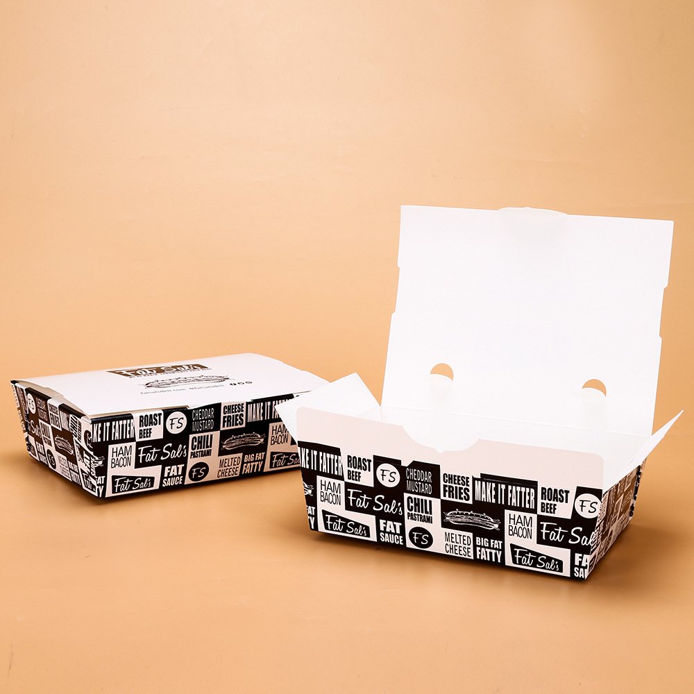 eco friendly packaging food box takeaway custom disposable paper fast food box paper container paper bowl