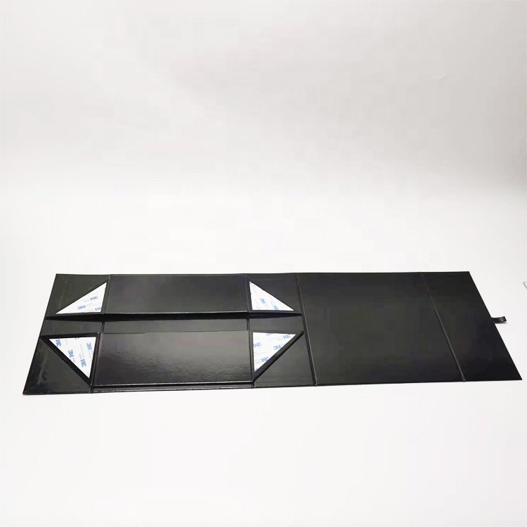 Wholesale large black custom logo paper box cardboard packaging box luxury magnetic paper gift box with magnet