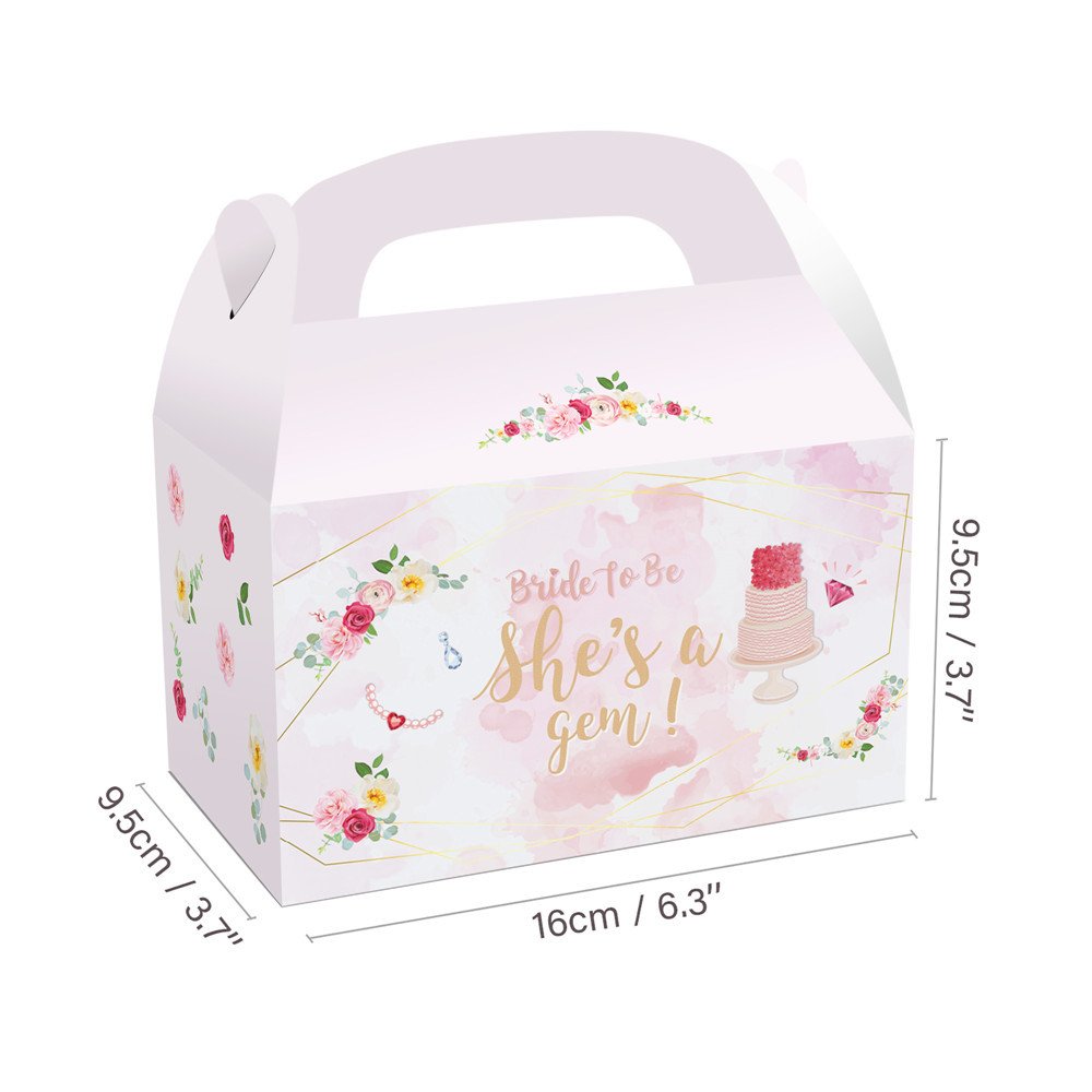 Xindeli DD091 Bride To Be Design Valentine's Day Cake Candy Chocolate Packing Treat Gift Box For Wedding Party Decorations