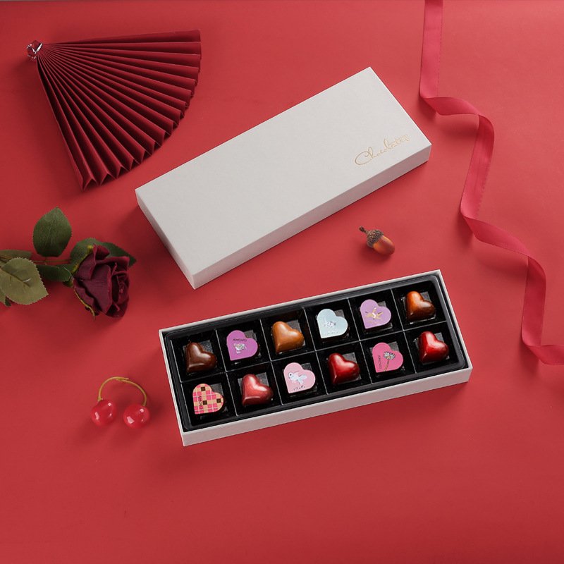 Ramadan Dates Luxury Geometric Packaging Chocolate Boxes Custom Rigid Boxes with Double Doors Paperboard praline paper boxes
