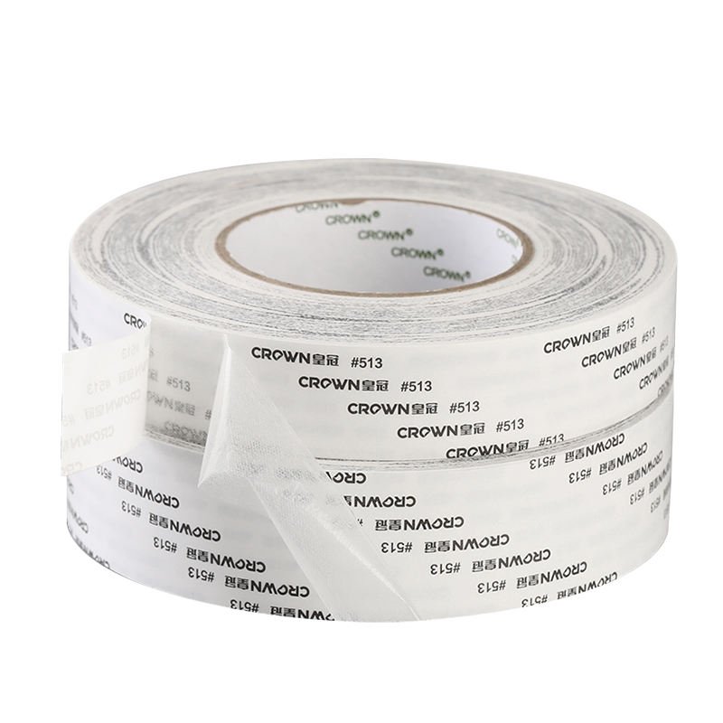 custom clear transparent strong double sided Tissue Non-woven Fabric cloth adhesive acrylic paper tape roll heavy duty