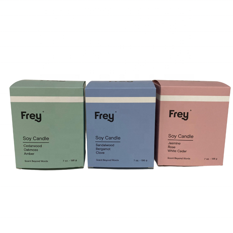 Eco-friendly Custom Wholesale Packaging Soy Scented Gift Candle Packaging Paper Boxes Custom Paper Boxes for Soy Candle